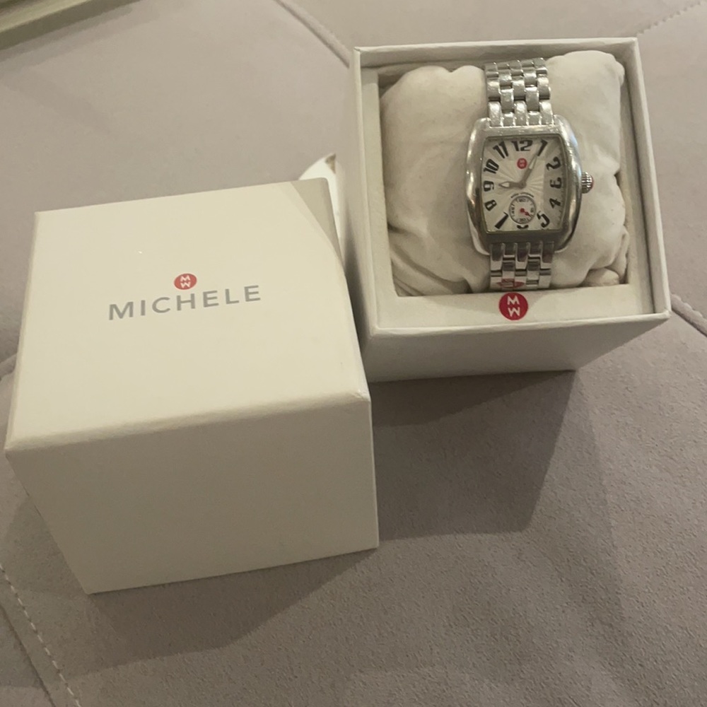 Michele Silver Stainless Steel Women's Watch - Picture 12 of 14